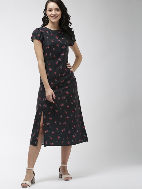 

Mast & Harbour Women Black A-Line Dress