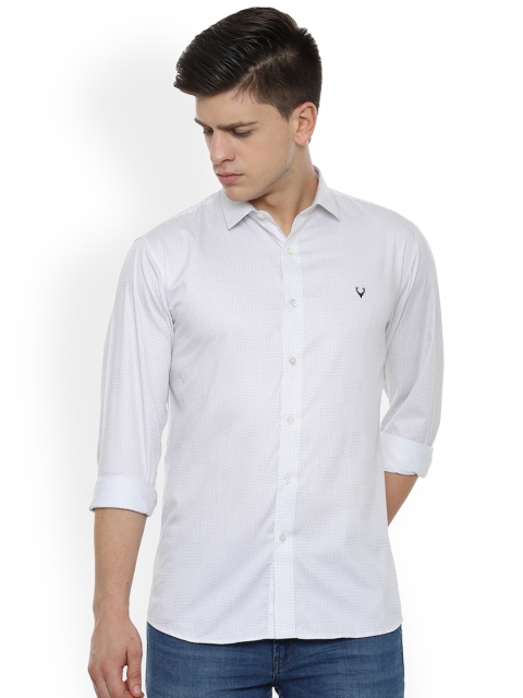

Allen Solly Men White Slim Fit Printed Casual Shirt