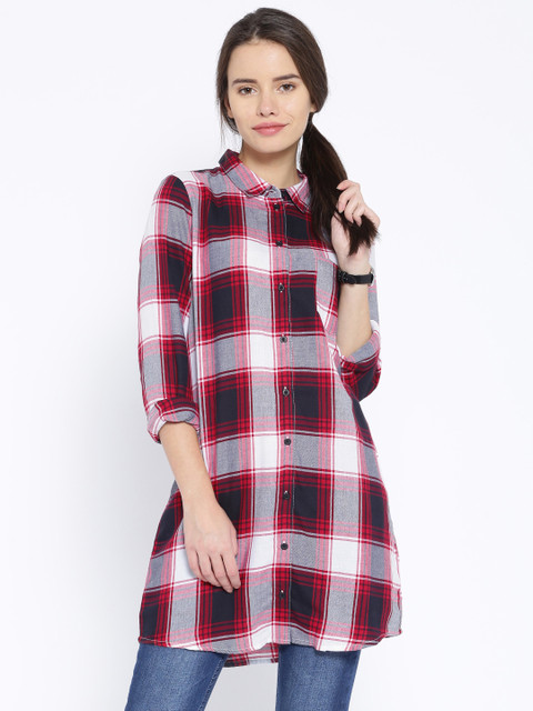 

ONLY Red & White Checked Shirt