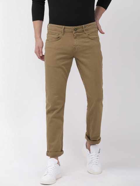 

Celio Men Khaki Slim Fit Mid-Rise Clean Look Stretchable Jeans