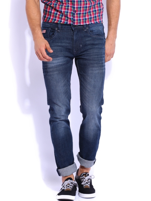 

U.S. Polo Assn. Blue Washed Skinny Fit Stretchable Jeans
