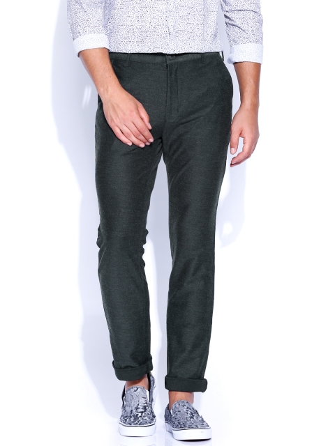 

Proline Active Navy Melange Relaxed Tapered Fit Trousers, Navy blue