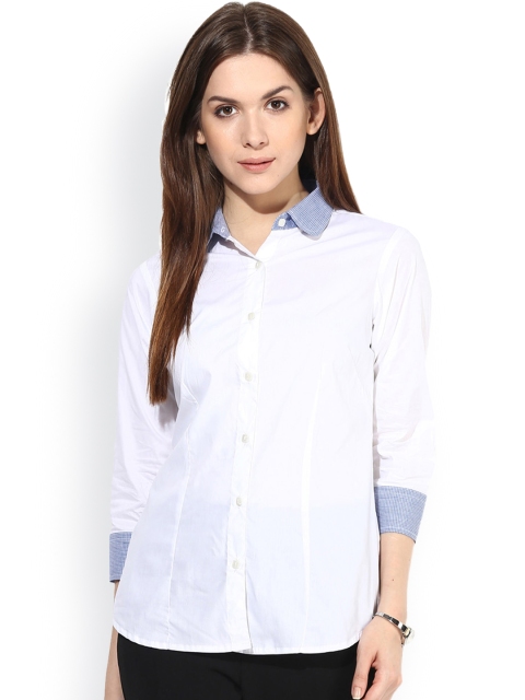 

Dazzio White Modern Fit Shirt