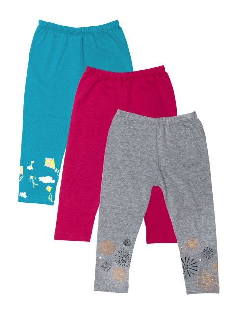 

You Got Plan B Girls Set of 3 Leggings, Multi