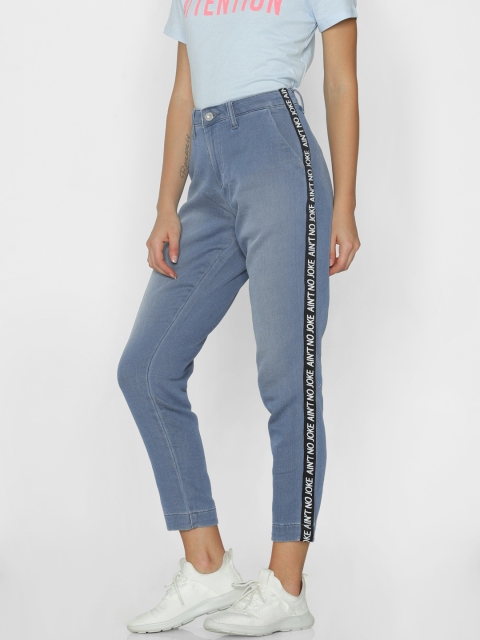 

ONLY Women Blue Regular Fit Mid-Rise Clean Look Stretchable Jeans