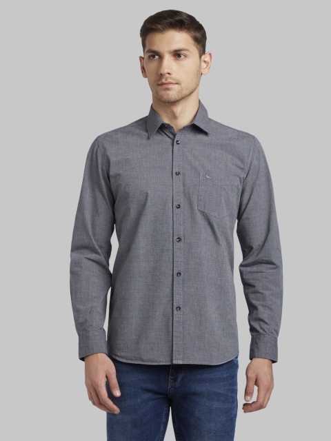 

Parx Men Grey Slim Fit Solid Casual Shirt