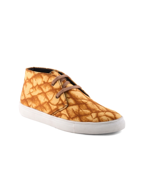 

Bruno Manetti Women Tan Brown Printed Sneakers