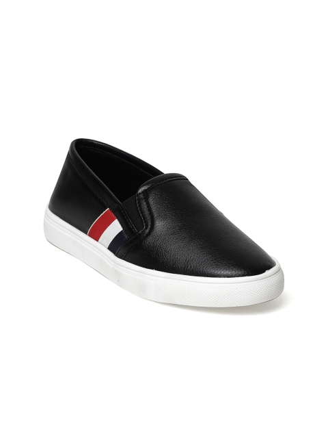 

Bruno Manetti Women Black Slip-On Sneakers