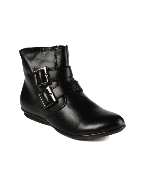 

Bruno Manetti Women Black Flat Boots