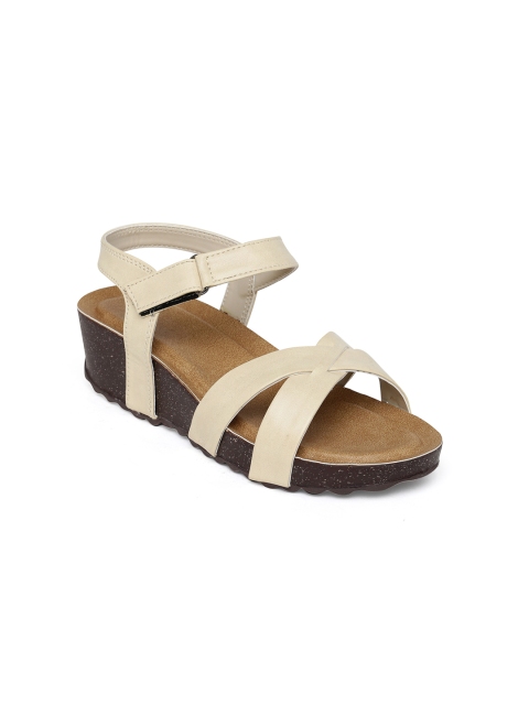 

Bruno Manetti Women Beige Solid Sandals