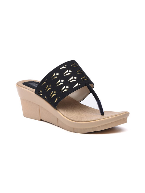 

Bruno Manetti Women Black Solid Sandals