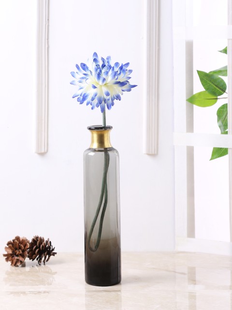 

TAYHAA Grey Glass Flower Vase