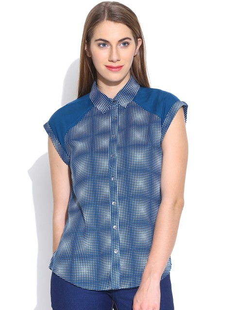 

Being Human Clothing Blue Dot Print Shirt