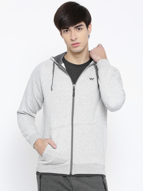 

Wildcraft Grey Melange Hooded Zuci Sweatshirt Zipper