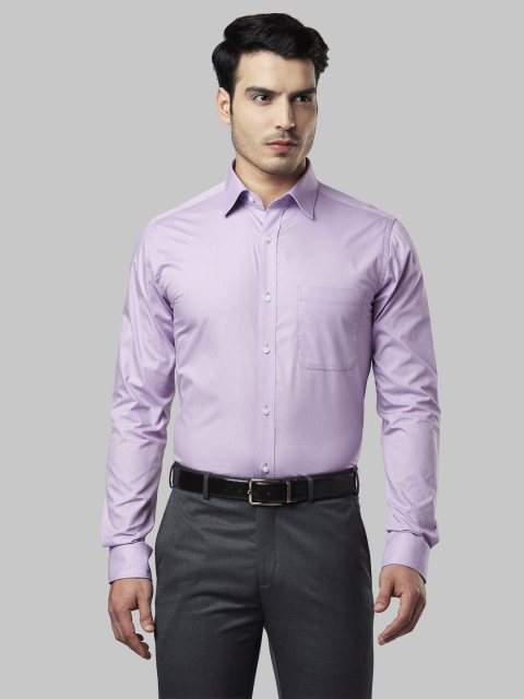 

Raymond Men Lavender Slim Fit Solid Formal Shirt