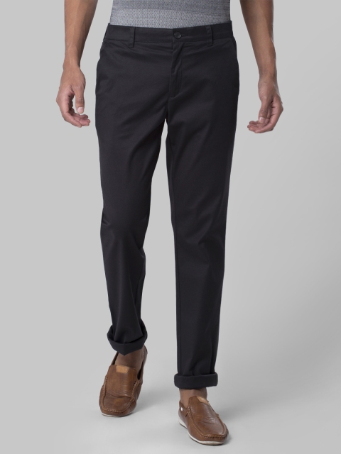 

Raymond Men Black Regular Fit Solid Regular Trousers