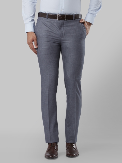 

Raymond Men Grey Slim Fit Solid Formal Trousers