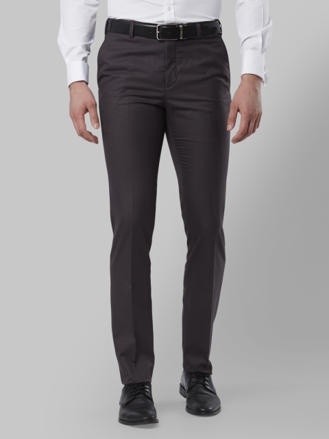 

Raymond Men Charcoal Grey Slim Fit Solid Formal Trousers