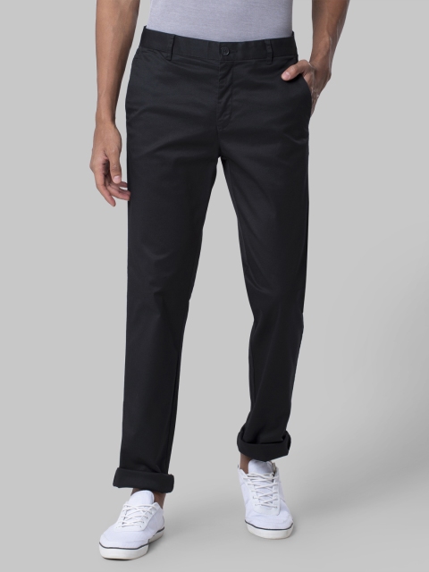 

Raymond Men Black Regular Fit Solid Regular Trousers