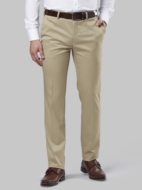 

Raymond Men Brown Slim Fit Solid Formal Trousers