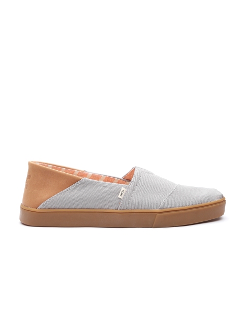 

TOMS Men Grey & Brown Colourblocked Slip-On Sneakers
