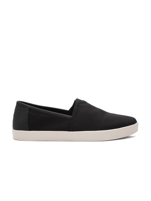 

TOMS Men Black Solid Slip-On Sneakers