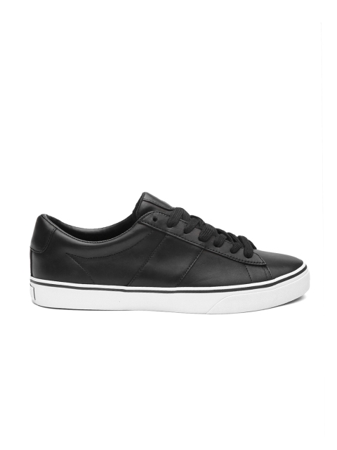 

Polo Ralph Lauren Men Black Solid Leather Sneakers
