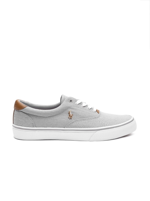 

Polo Ralph Lauren Men Thorton Washed Twill Trainer, Grey