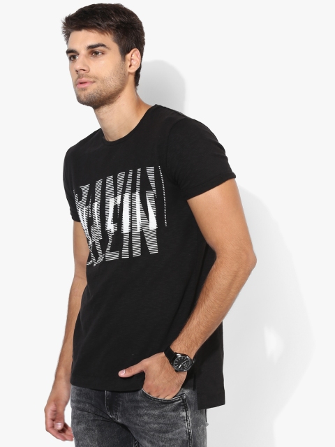 

Calvin Klein Jeans Men Black Printed Round Neck T-shirt
