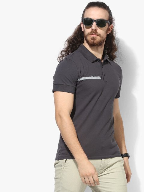 

Black Solid Slim Fit Polo T-Shirt