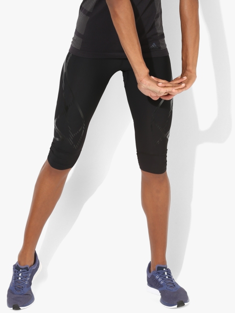 

Black AdiZero SprintWeb Printed 3/4th Tights