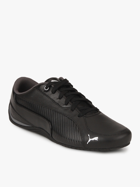 

Puma Unisex Black Drift Cat 5 Leather Sneakers