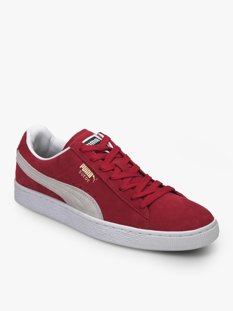 

Puma Unisex Suede Classic+ Red Casual Sneakers