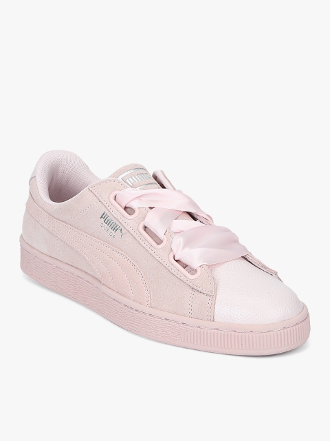 

Puma Women Suede Heart Bubble Peach Sneakers, Pink