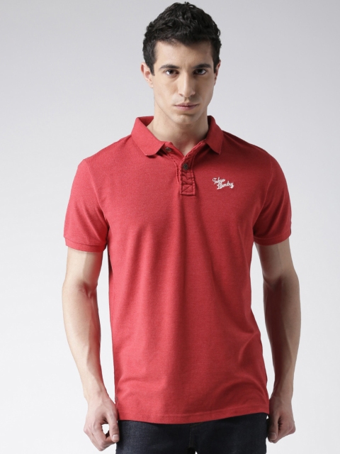 

Tokyo Laundry Men Red Solid Polo Collar T-shirt
