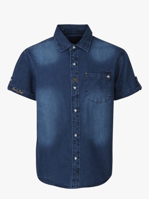 

Blue Regular Fit Casual Shirt