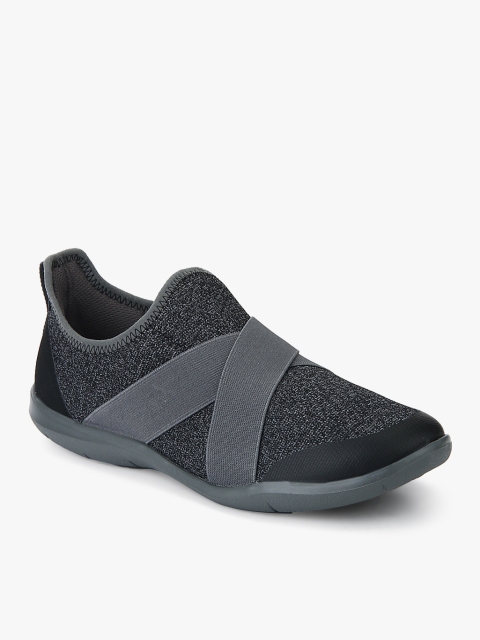 

Crocs Men Charcoal Grey Solid Slip-on Sneakers