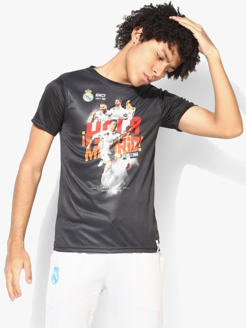 

Real Madrid Men Grey Printed Round Neck T-shirt