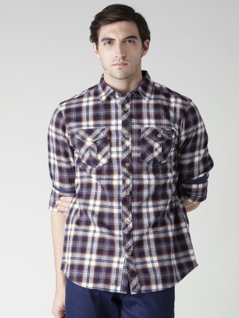 

Tokyo Laundry Men Multicoloured Regular Fit Checked Casual Shirt, Multi