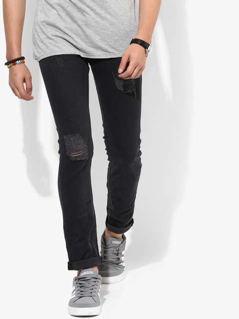 

Jack & Jones Men Grey Skinny Fit Mid-Rise Mildly Distressed Jeans
