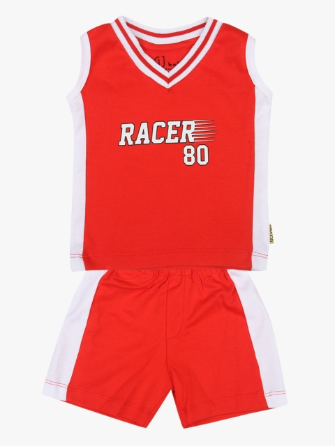 

Gini and Jony Boys Red Shorts Set