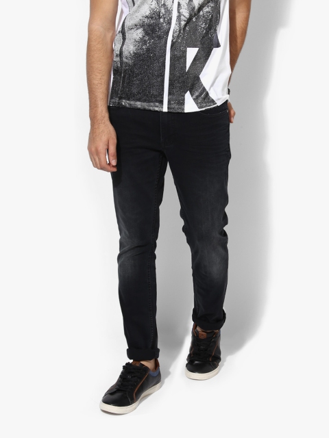 

Black Washed Mid Rise Skinny Fit Jeans