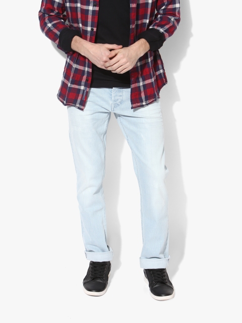 

Light Blue Mid Rise Slim Fit Jeans
