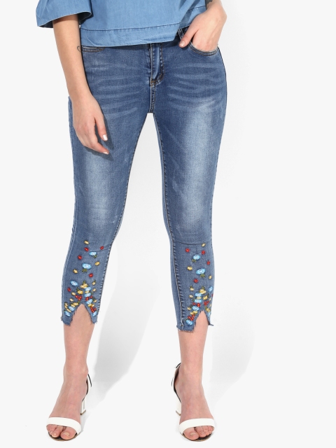 

Blue Washed Mid Rise Skinny Fit Jeans