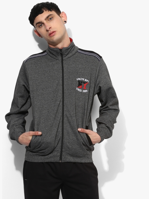 

Dark Grey Textured Sweat Jacket