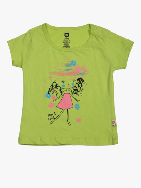 

Green Casual Top, Yellow