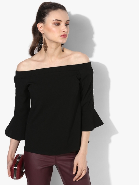 

Black Solid Blouse