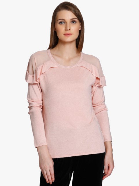 

ONLY Women Pink Solid Sweater