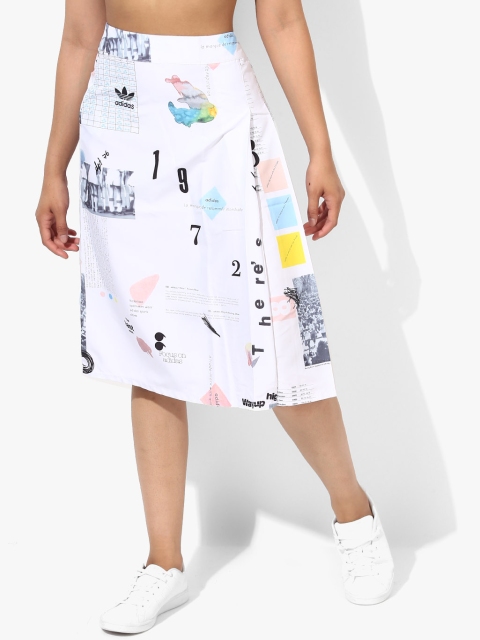 

ADIDAS Originals Women White Pleat Skirt