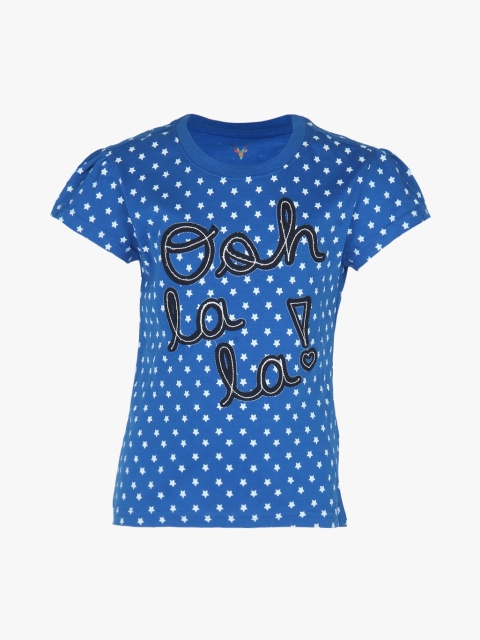 

Blue Casual Pure Cotton Top